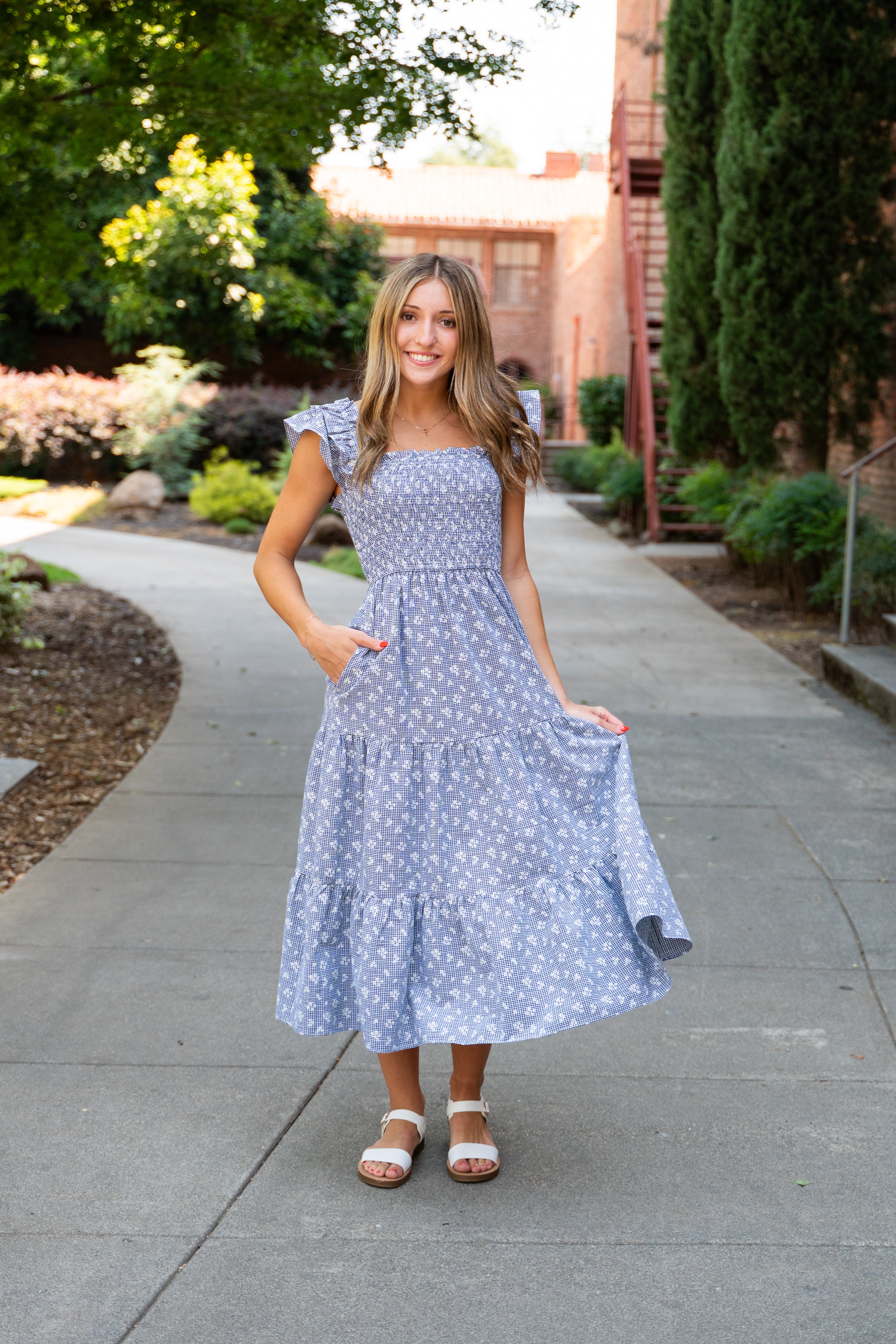 ワンピース Her lip to Heart Petal Midi Dress Petal Picnic Midi Dress – For Elyse