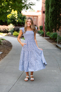 Petal Picnic Midi Dress