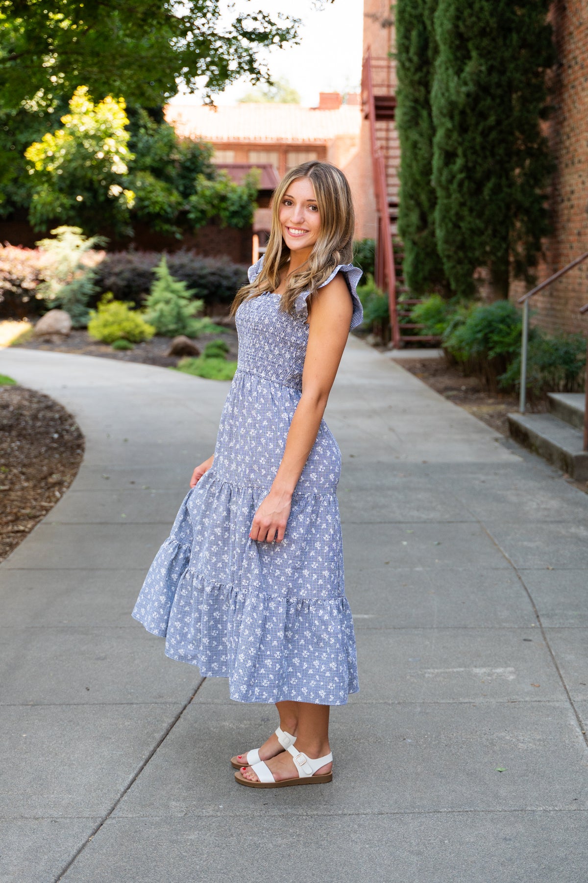 Petal Picnic Midi Dress