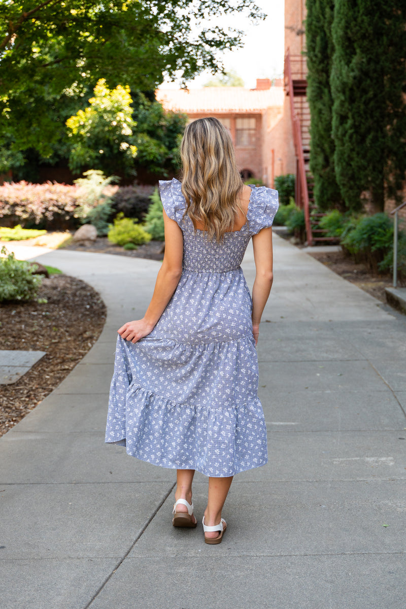 Petal Picnic Midi Dress