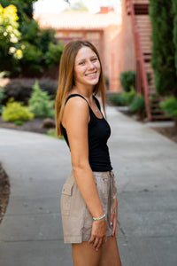 Donna Double Layered Crop Tank