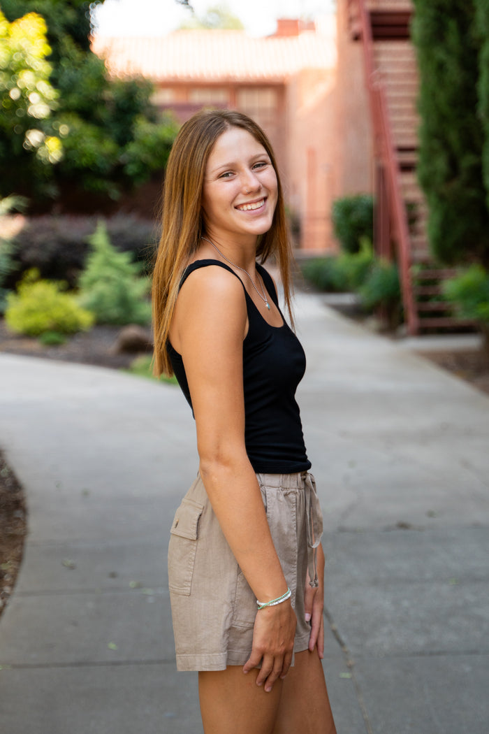 Donna Double Layered Crop Tank
