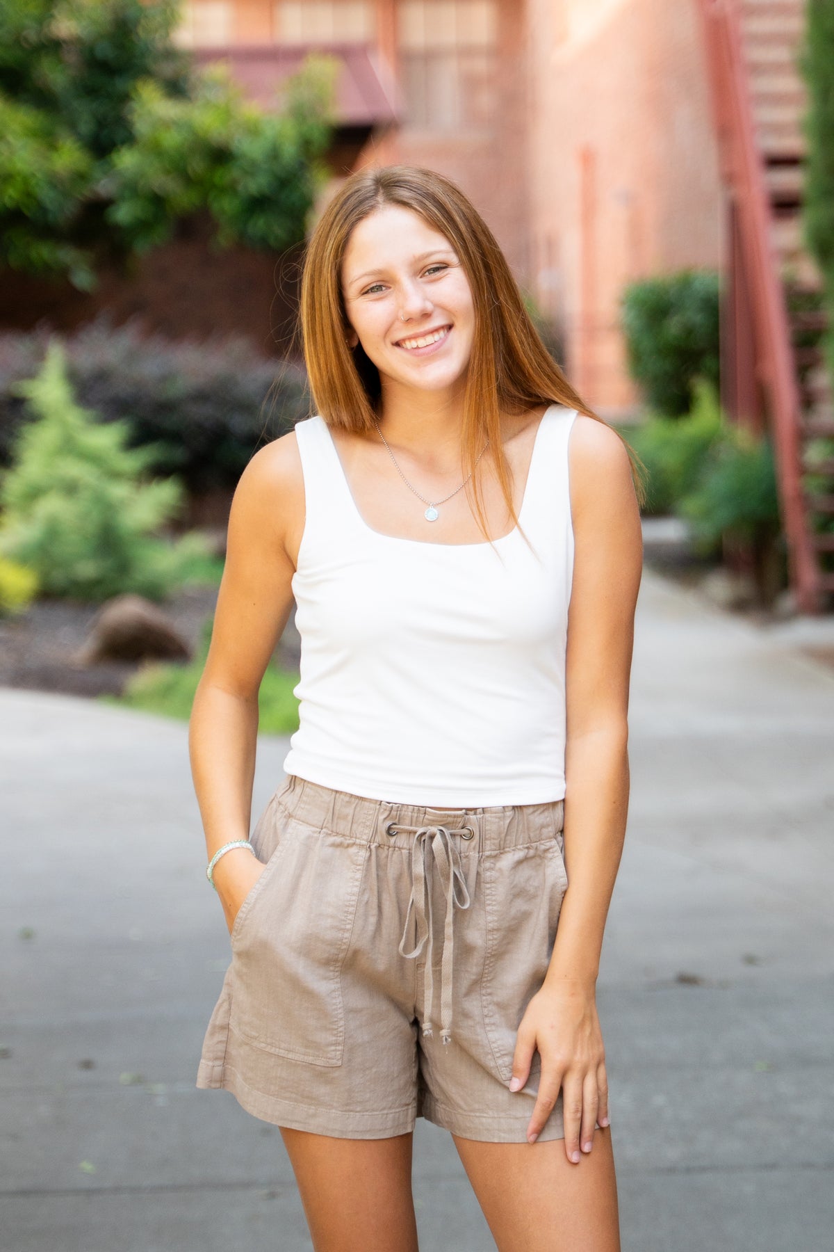 Donna Double Layered Crop Tank
