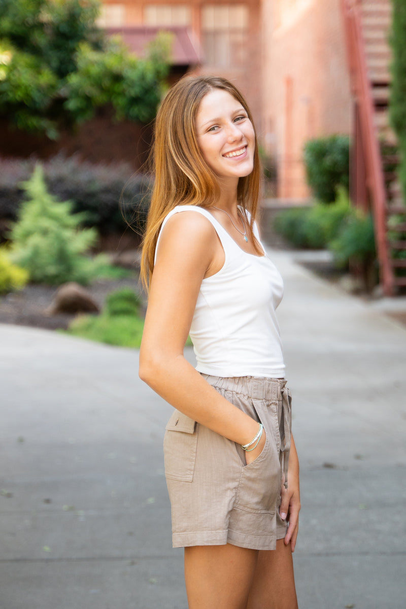 Donna Double Layered Crop Tank
