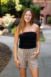 Scrunched Sides Tube Top