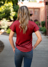 Celeste Crinkle Drop Shoulder Blouse