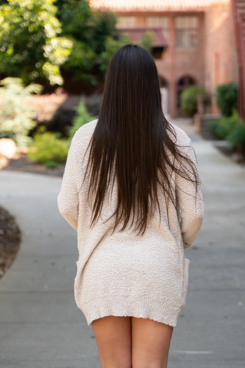 The Daydreamer Knit Open Cardigan W/ Pockets