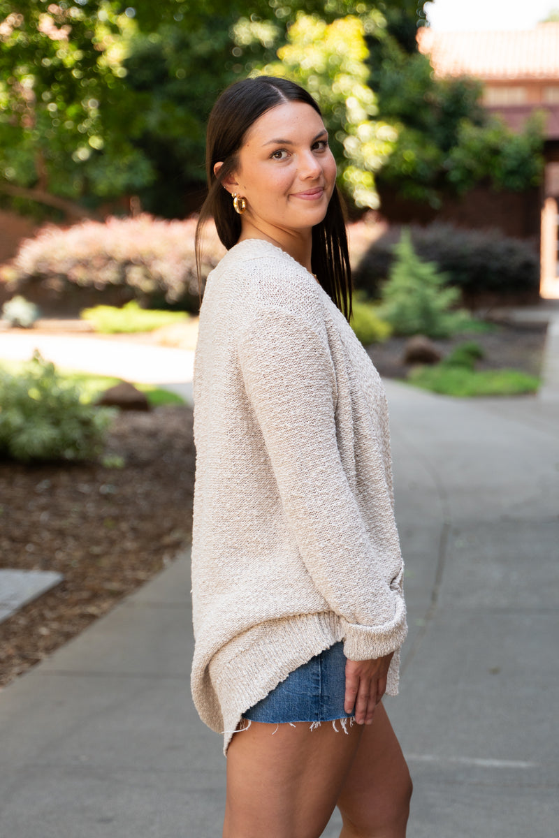 The Daydreamer Knit Open Cardigan W/ Pockets