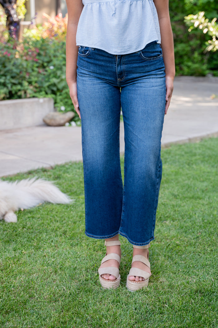 Saige Wide Leg Crop : La Jolla Edition