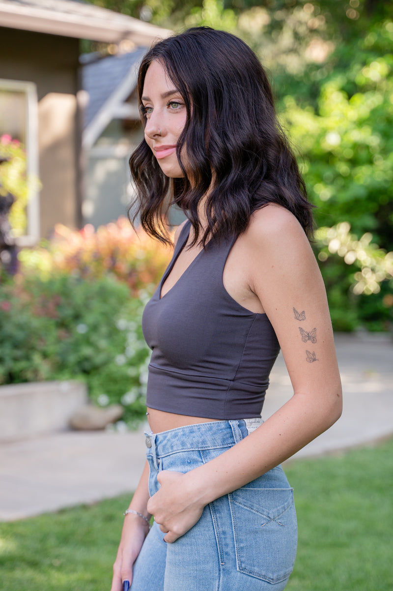 V-Neck Sleeveless Top