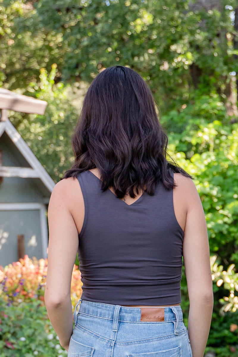 V-Neck Sleeveless Top