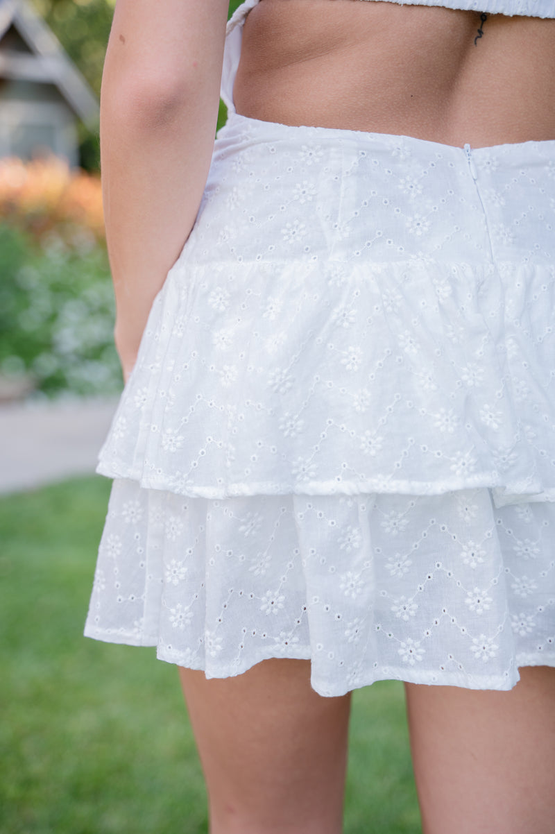 Short & Sweet Floral Open Back Romper