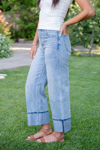 Ryder High Rise Cuffed Straight Jean