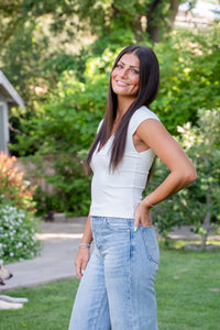 Carrington Cap Sleeve Corset Top