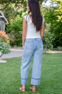 Ryder High Rise Cuffed Straight Jean