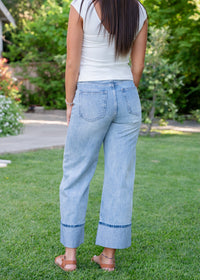 Lana Crop Cuffed High Rise Ultra Wide Leg Crop