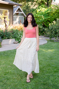 Cowboy Songs Eyelet Maxi Skirt