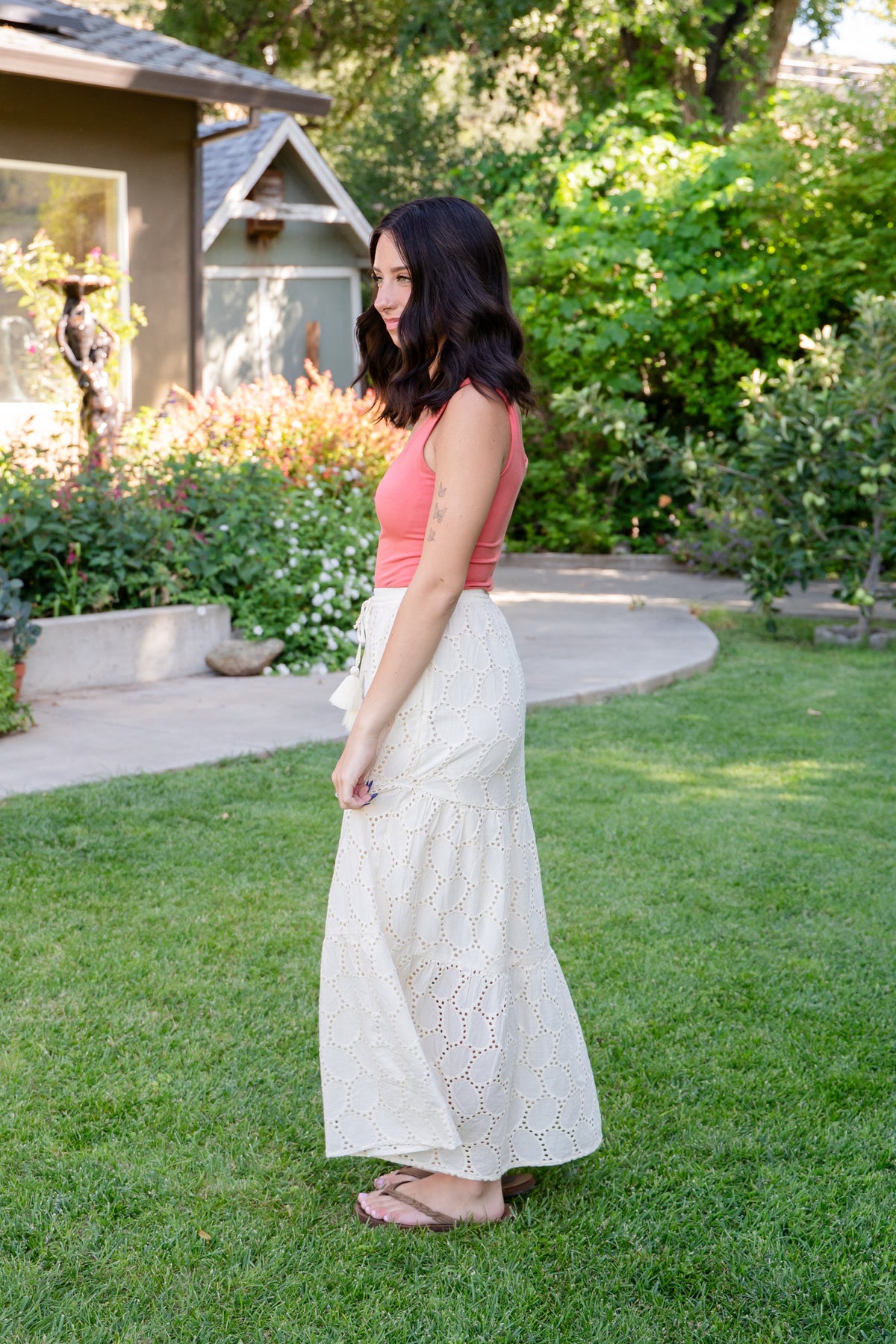 Cowboy Songs Eyelet Maxi Skirt
