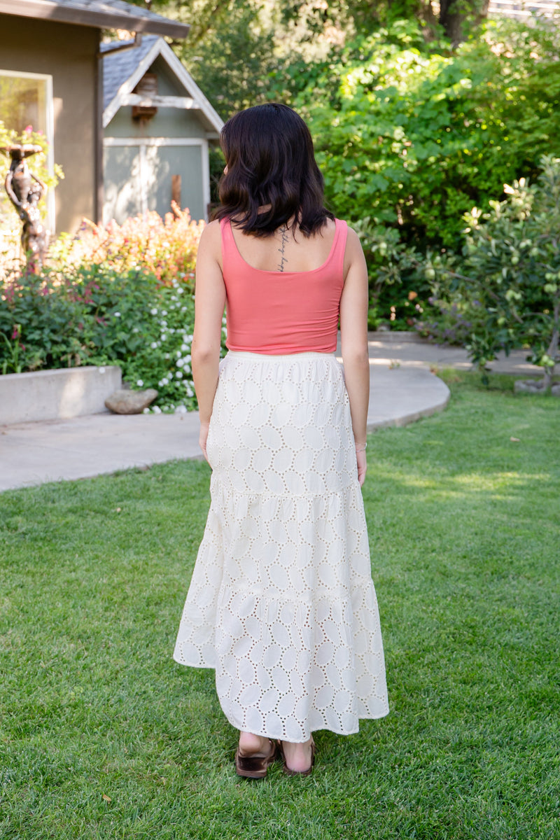 Cowboy Songs Eyelet Maxi Skirt