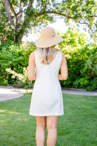 Back to Cousins Beach Button-Up Mini Dress