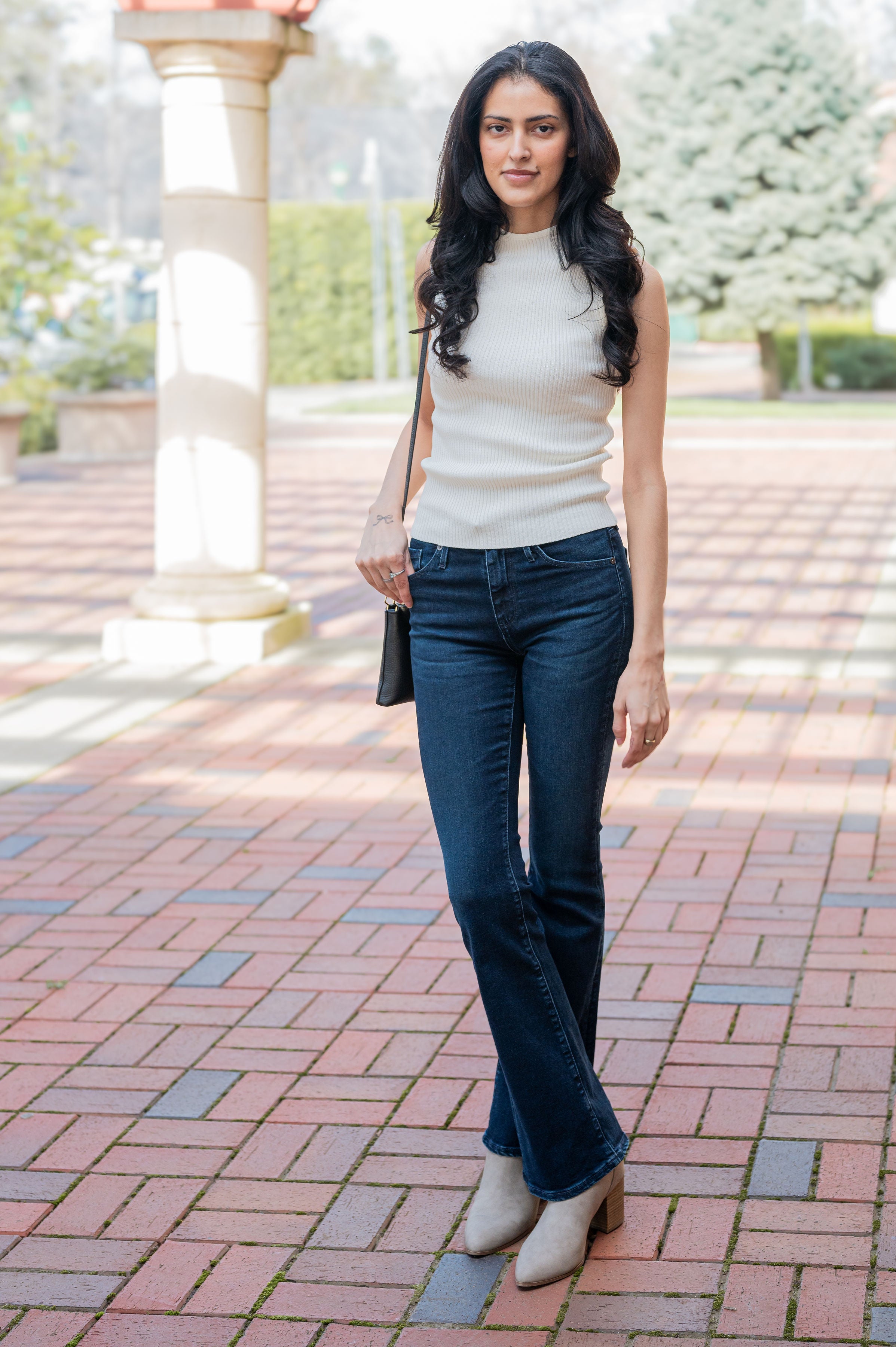 Clearance - Ribbed Mock Turtle Neck Sweater Vest – For Elyse