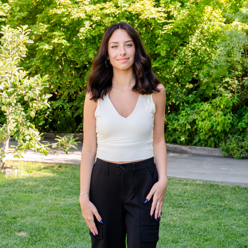 V-Neck Sleeveless Top