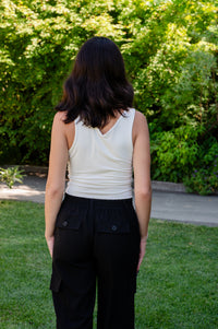 V-Neck Sleeveless Top