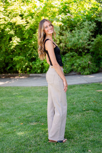 Adria Low-Rise Wide Leg Pants