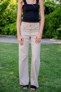 Adria Low-Rise Wide Leg Pants