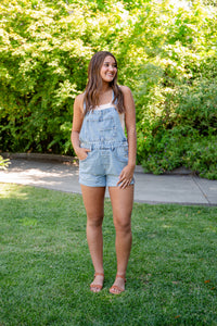 Free People Overall Shorts