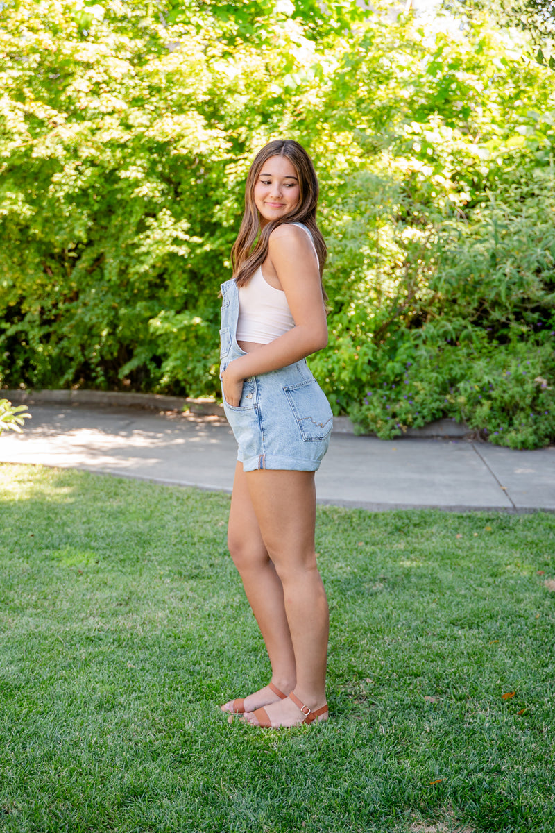 Free People Overall Shorts