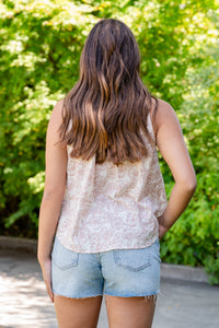 Desert Bouquet Sleeveless Blouse