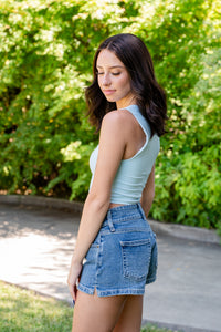 Clean Line Square Neck Top