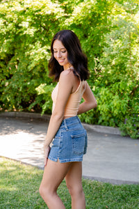 Double Button Micro Shorts