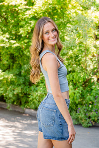 V-Neck Sleeveless Top