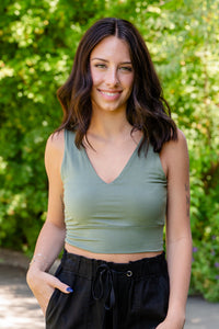 V-Neck Sleeveless Top