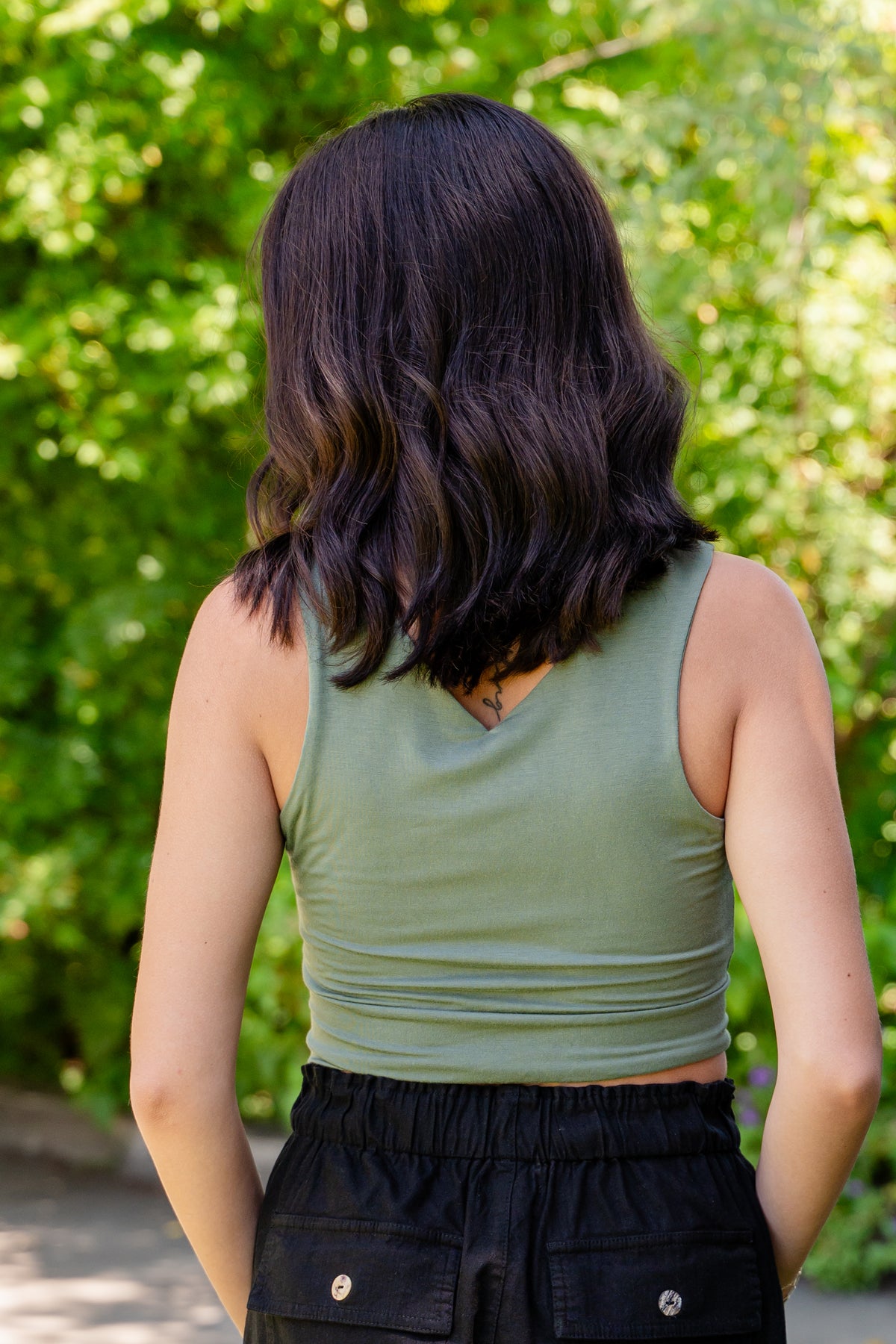V-Neck Sleeveless Top