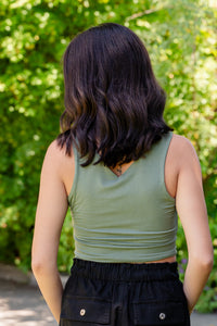 V-Neck Sleeveless Top