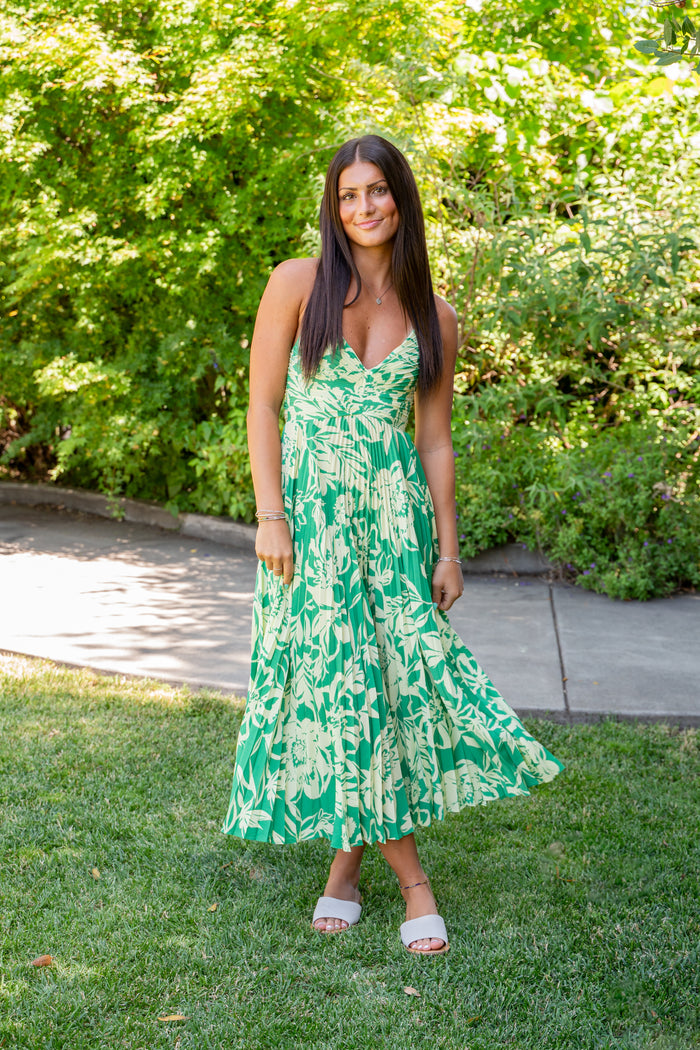 Blythe's Beautiful Pleated Midi Dress