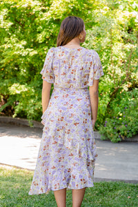 Ruffle Sweet Floral Tiered Maxi Dress