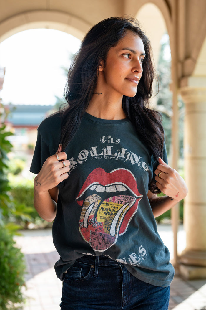 Rolling Stones Ticket Fill Tongue Tour Tee