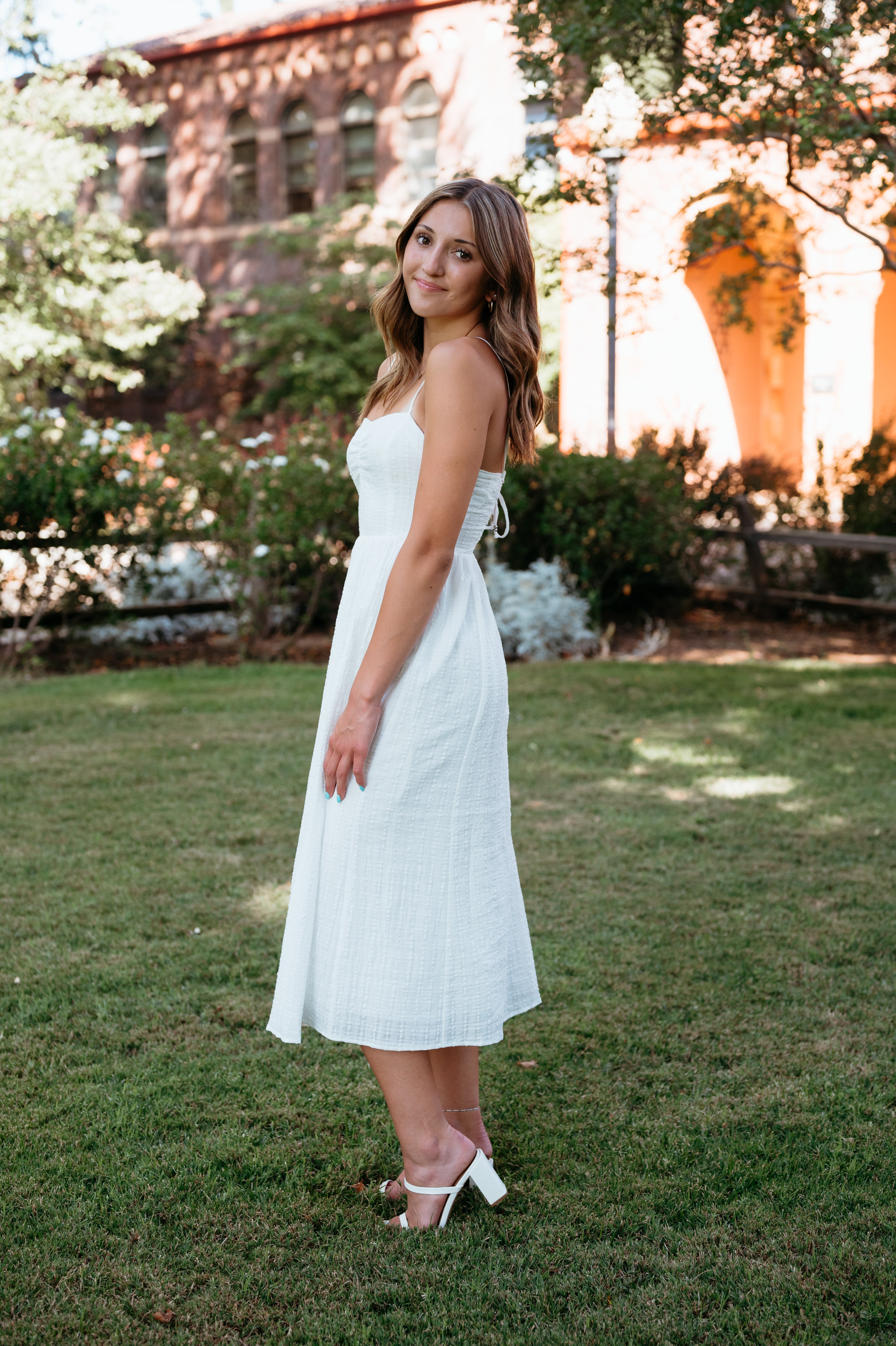 Allison Cinch Back Midi Dress – For Elyse