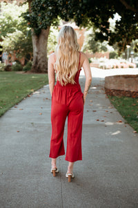 Theresa Smocked Top Jumpsuit W/ Removable Straps