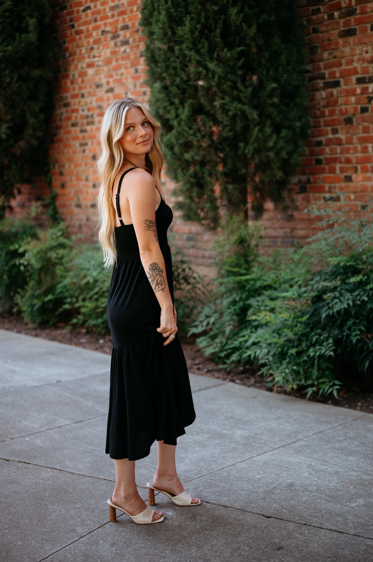 Florence's Smocked Top Tiered Maxi Dress Florence's Smocked Top Tiered Maxi Dress