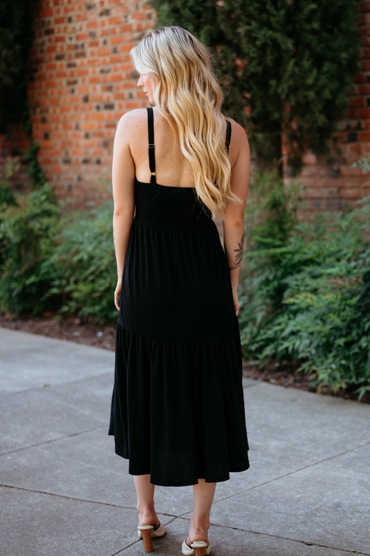 Florence's Smocked Top Tiered Maxi Dress