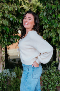 Sweet Tied Knit Sweater