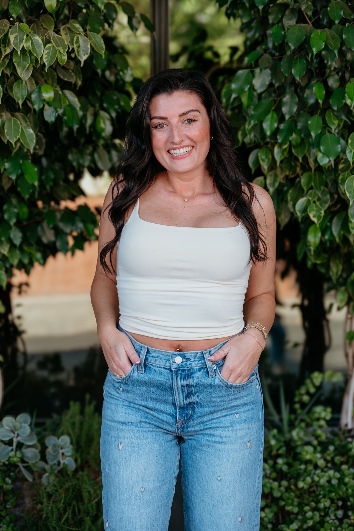 Niki's Clean Line Square Neck Cami