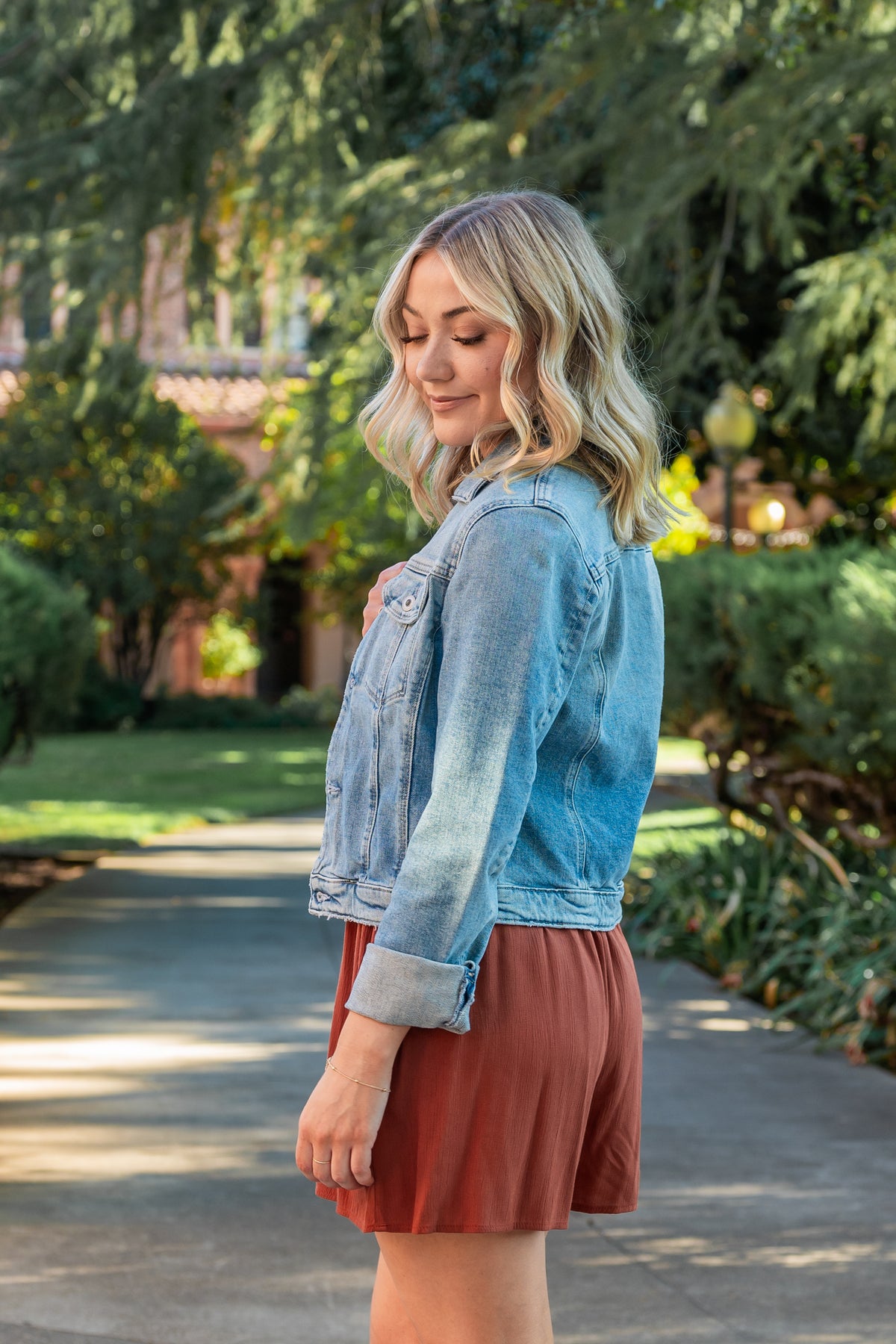 AG Denim Jacket Split Cuff Detail