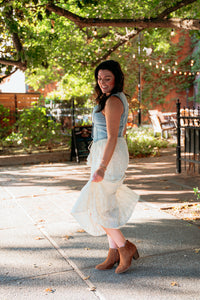 Cowboy Songs Eyelet Maxi Skirt
