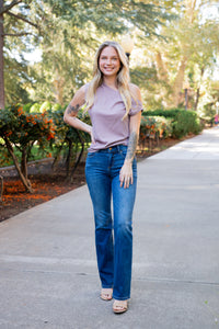 Elle Mid Rise Slim Bootcut